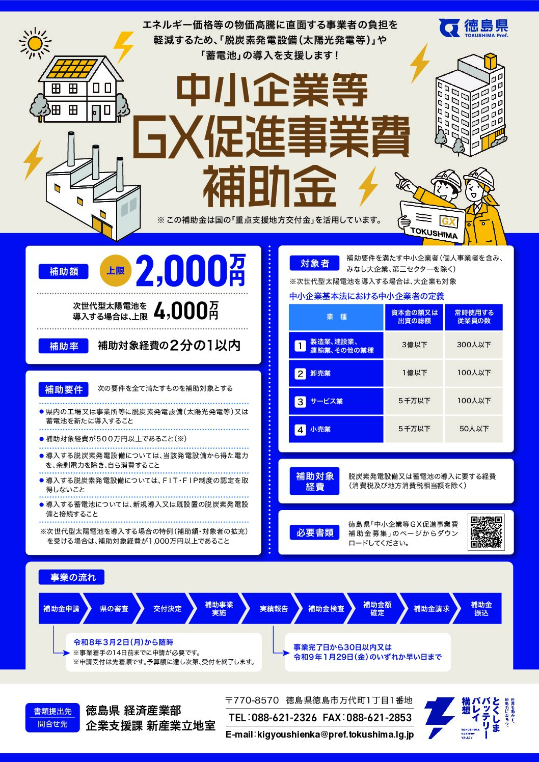 募集チラシ（中小企業等GX促進